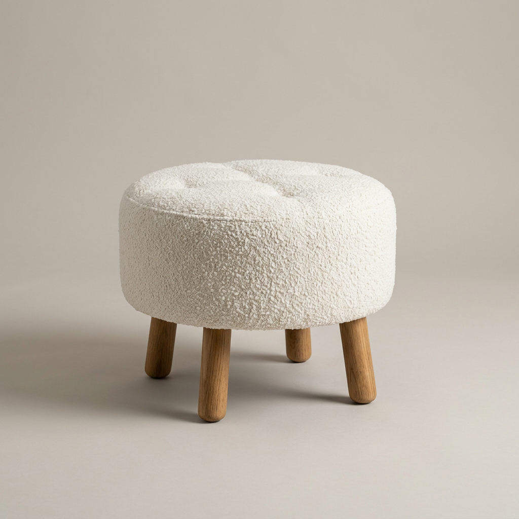Oslo Bouclé Hocker